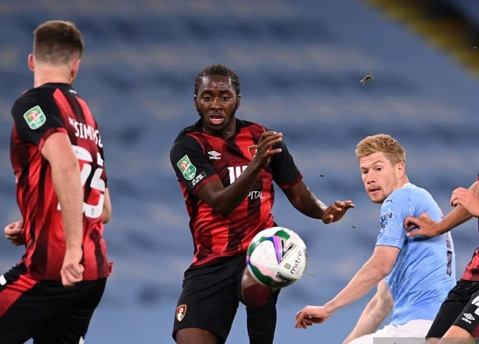 Zemura in action against Manchester City in Bournemouth loss (Image credit: Online)