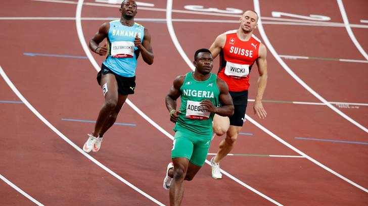 African Athletes Lead 100m Charge At Tokyo Olympics 1 Athletes going through 100m race at Tokyo Olympics 2020 in Japan (Picture via: Getty Images)