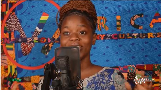 DAY TWO: LitFest Harare 2021 Opts For Communal Healing 1 Sierra Leone poet Sai Yans at LitFest Harare 2021