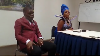 Vimbai Zimuto Speaks On Naked Habits 2 Vimbai Zimuto (right) flanked by popular comedian Comic Pastor