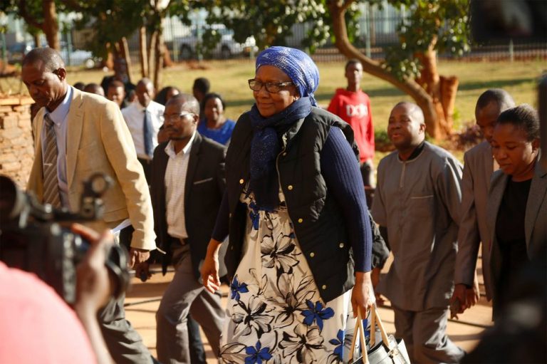 Mupfumira Court Case On Hold Again 3 Prisca Mupfumira arriving at court from prison in September (Bloomberg)