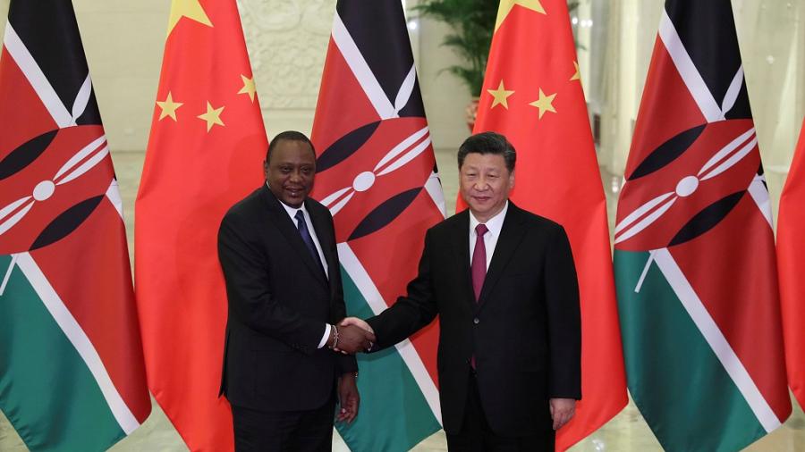 China Denies Accusations of Trapping Africa Into Debt 2 China President Xi Jinping (R) and Kenya President Uhuru Kenyatta (L) during a meeting