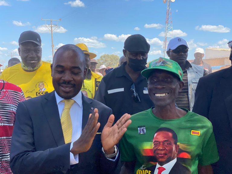 Panicking Zanu PF bans Chamisa’s Marondera rally 15 CCC President Nelson Chamisa and Zanu PF supporter in Gokwe