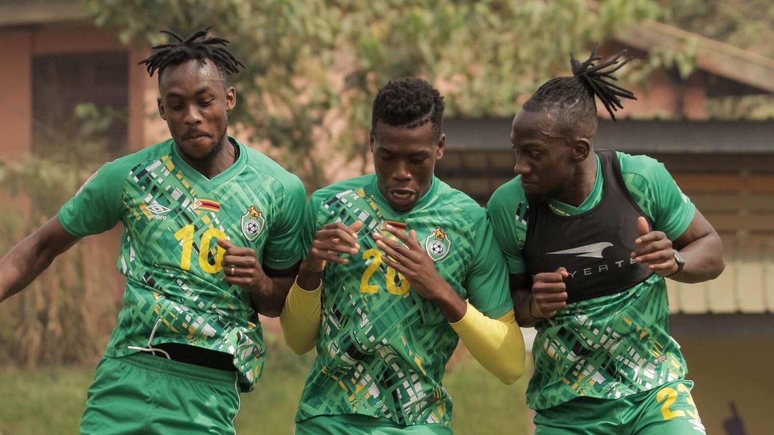 AFCON 2021: Zimbabwe Ready For Malawi Test 1 Zimbabwe international Tino Kadewere, Teenage Hadebe and David Moyo