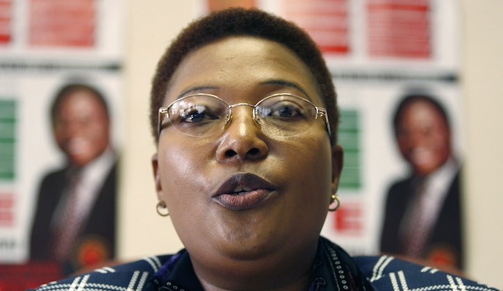 Defiant Khupe rejects suspension from MDC-T by illegitimate Mwonzora 1 Opposition party MDC Vice President Thokozani Khupe speaks at a news conference in the capital Harare