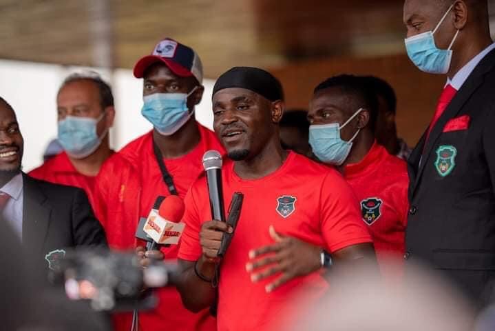 Malawi receive heroes welcome for reaching Afcon R16 12 Malawi striker Gabadinho Mhango