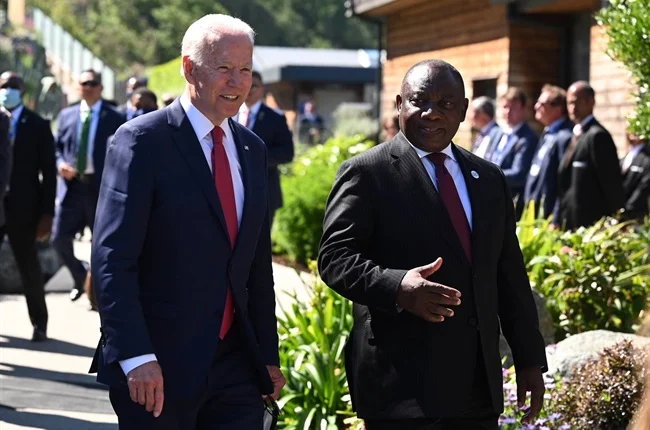 Biden calls President Ramaphosa after SA 'support' Russia at UN voting 7 Joe Biden and Cyril Ramaphosa